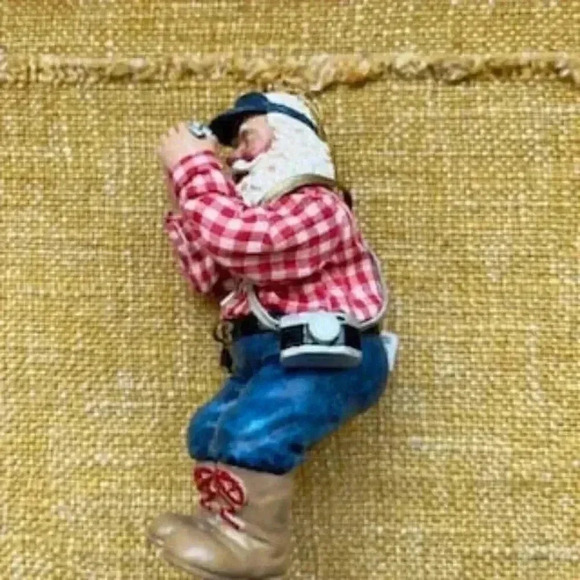 Vintage Department 56‎ Santa Action Christmas Ornament photography - Picture 3 of 10